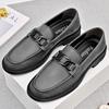 Business Elegant Men Social Casual Shoes  bottom Loafers For Men Comfortable Classic Black outdoor party wedding men's shoes
