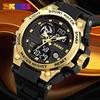 Shike Mei Men's Fashionable Multifunction Digital Watch with Large Dial and Metal Case