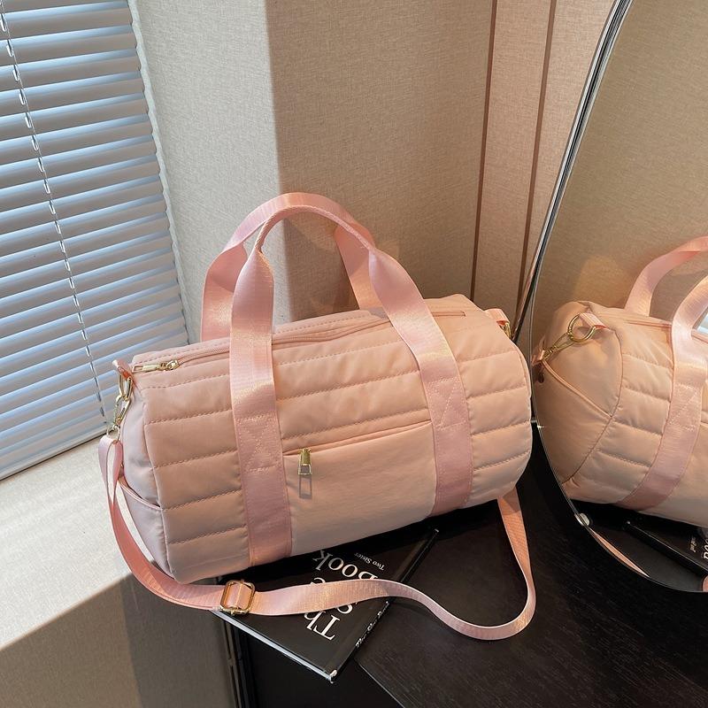 

Легкая сумка большой вместимости женская новая удобная дорожная сумка для коротких поездок на плечо, сумка-мессенджер, тканевая сумка, сумочка розовый