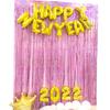 Set of 2 BRAVESHINE Tassel Glitter Bright Birthday 100cm x Party Decoration Curtains, Background, Shine, Decorations, 250cm, (Pink)