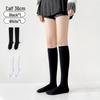 Women's Low-Pressure Over-the-Knee Compression Socks – Slimming, High-Top, Half-Length, Black, for Spring/Autumn