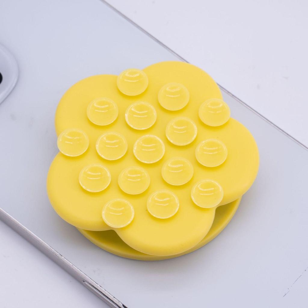 Silikon Çiçek Vantuzlu Telefon Tutucu ve Airbag Standı