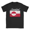 Greenland Flag  T Shirt Beach  Hip Hop T Shirts Men Cotton Round Neck Oversize Tees ShortSleeved Vintage Tops