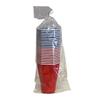 450ml Rotes Einweg-Plastik-Partybecher-Set - Bierpong Rote Becher