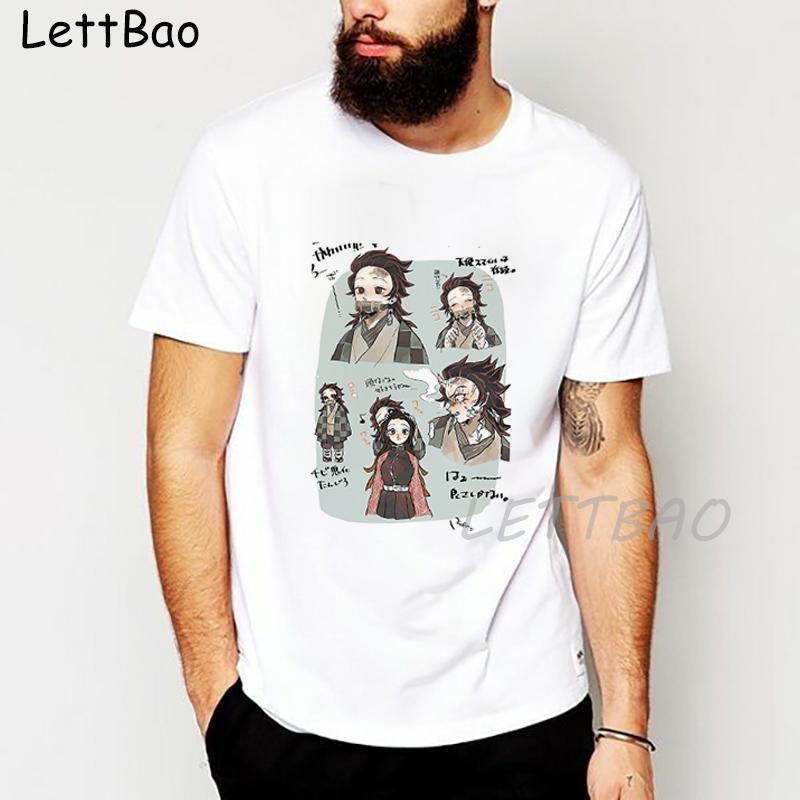 Demon Slayer T Shirt Men Japanese Anime Tshirt Kimetsu No Yaiba T Shirt Kawaii