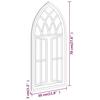 Garden Mirror Black 70x30 cm Iron