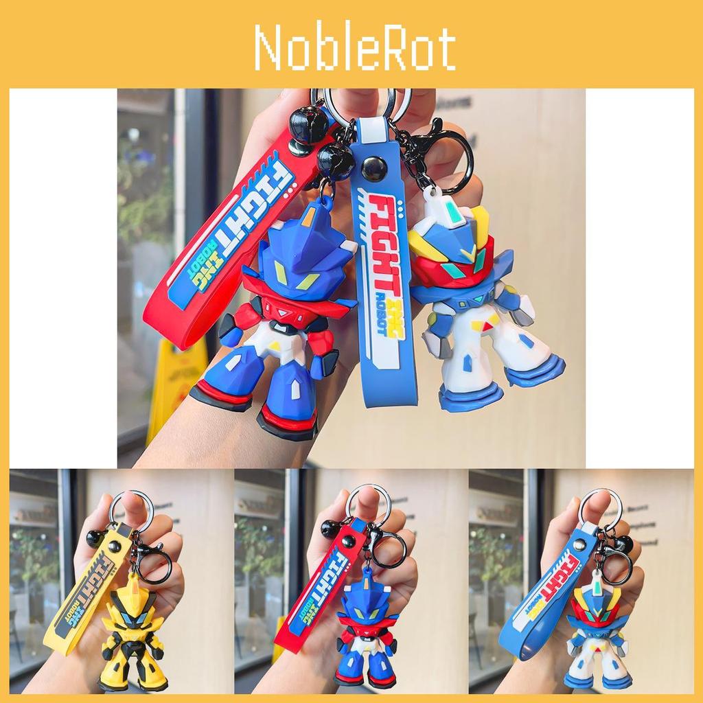 Premium Cartoon Transformer Keychain Accessory Adorable Robot Bag Charm Silicone Material