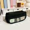 Yousheng Large Pencil Case, Wide Opening Pencil Pouch with Zipper, Multi-layer Aesthetic Pen Bag for Teens Girls Women, Portable Pen Holder for Office