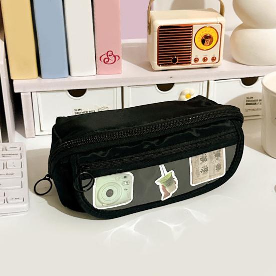Yousheng Large Pencil Case, Wide Opening Pencil Pouch with Zipper, Multi-layer Aesthetic Pen Bag for Teens Girls Women, Portable Pen Holder for Office
