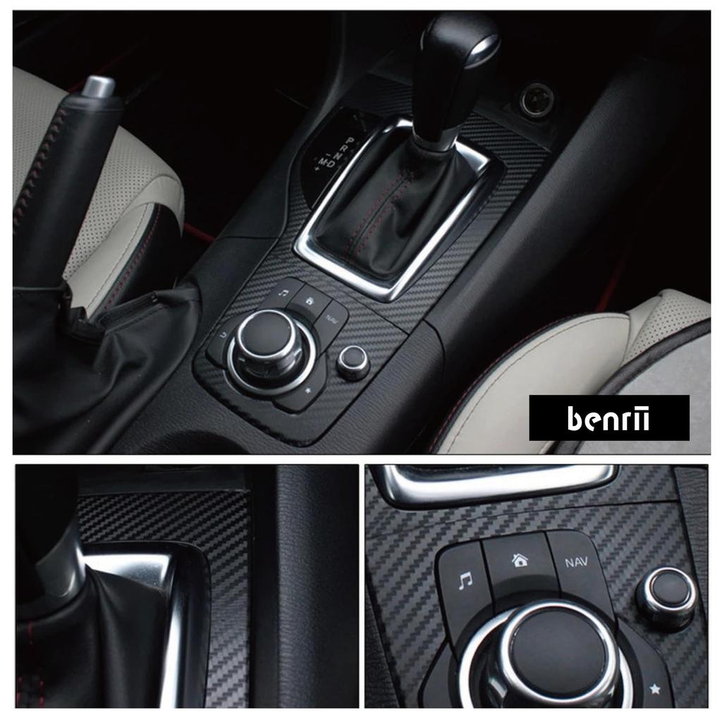 Benrii 3D Carbon Fiber Car Wrap DIY Interior Curved Cutting 30cm X 200cm Sheet, Black, Film, Sticker, Heat-Resistant, Water-Resistant, Surface, Sheet,