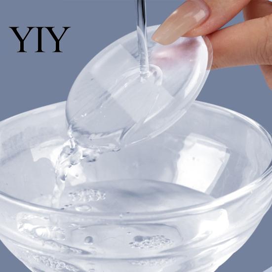Smooth Foundation Blending Tool Washable Clear Makeup Powder Puff, Water Drop Round Applicator for Cream Gel Foundation, Face Sponge Tools Women
