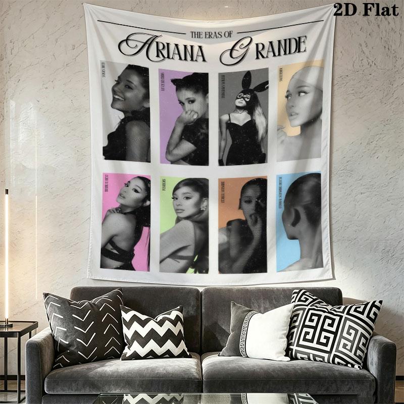 Ariana Grande Queen Wall Hanging Printed Fabric Blanket Decorative Tapestries for Bedroom Living Room Home Decor