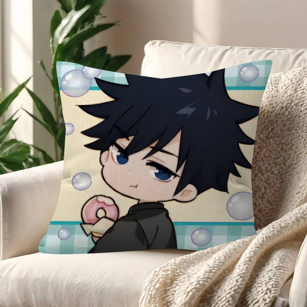 Cooler Anime Junge Megumi Fushiguro Personalisierte Kissenhülle Kinderzimmer Wilde Party Deko Kissenbezug Kind Geburtstag Dusche Geschenk