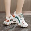 Novos Sapatos Casuais 2026 Primavera/Outono Sapatos Femininos Tênis Casuais Color Block Baixo Aumento de Altura Sapatos Femininos