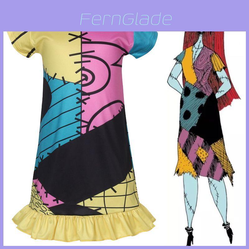 Enchanting Nightmare Before Christmas Sally Cosplay Costume For Girls Perfect For Halloween
