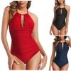 Women's Fashion Sexy Strap  Swimsuit With Pleated Bra Swimsuit