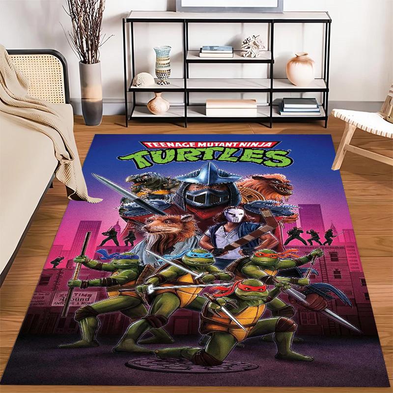 Turtles Time Retro Arcade Art Carpet Doormat Printing Art Bathroom Mat Room