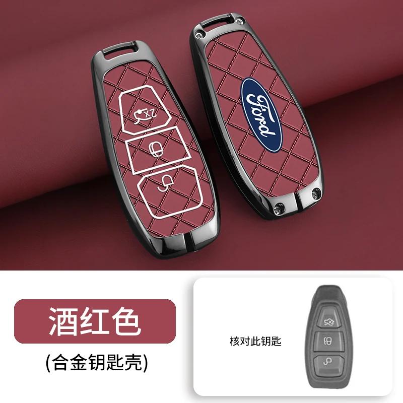 Autoaufkleber Ford Auto Smart Fernbedienung Schlüsselhülle Abdeckung Schale Halter für Ford Focus 3 4 ST Fiesta Fusion Kuga Ecosport C-Max S-Max Gala