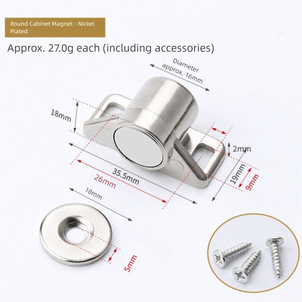 Zinc Zinc Zinc Alloy Cabinet Door Catch Cassette Magnetic Magnetic Suction Lock  Bedroom Cabinet
