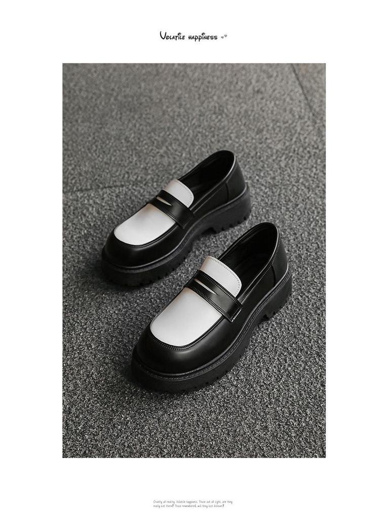 Men's Retro Leather Derby Shoes - Autumn Casual, British Style, Height Increasing, Wear-Resistant, Thick Sole Fashion.