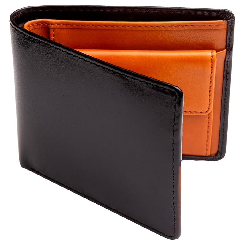 

wallet men s bifold [Italian leather with certificate] bi-fold genuine leather Italy bifold wallet 9 BLK-CML