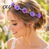 Boho Hair Hoop for Girls Flower Headband, Crown, Headpiece, Floral Wreath Headband Elegant Parties Wedding Birthday Festival Party Photography & Daily