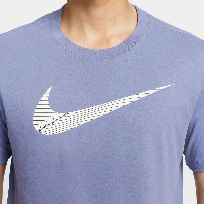Nike Swoosh Logo Comfortable Crew Neck Short Sleeve T-Shirt Men Tops FJ2465-499