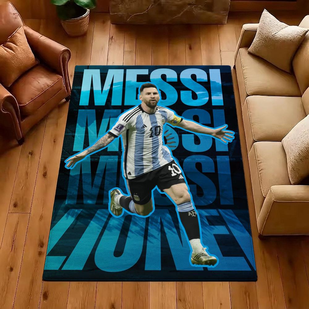 Messi Champion Carpet Floor Mats Printing Art Office Chair Cushion Bathroom Mat