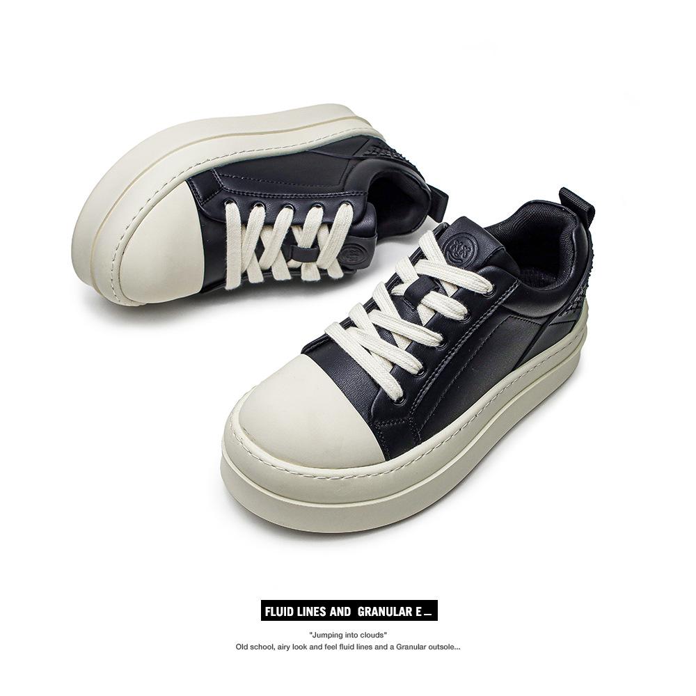 

Новые белые туфли на толстой подошве с приподнятым носком, одинаковые повседневные кеды для мужчин и женщин, универсальные спортивные модные туфли с низким верхом 44