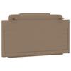 Vidaxl Headboard Pillow, Cappuccino, 100 Cm, Faux Leather