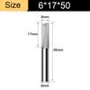 4/6mm Shank 2 Flute End Mill Tungsten Carbide CNC Router Bit Straight Slot Milling Cutter
