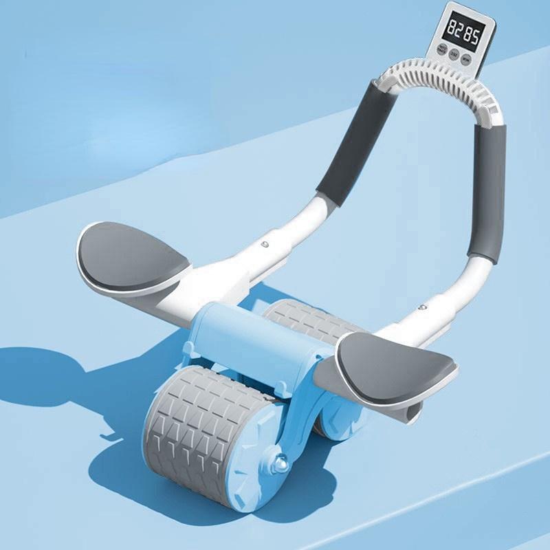 1pcs Ab Roller with Elbow Support - Auto-Return Wheel & Knee Pads for Safer Core Workouts