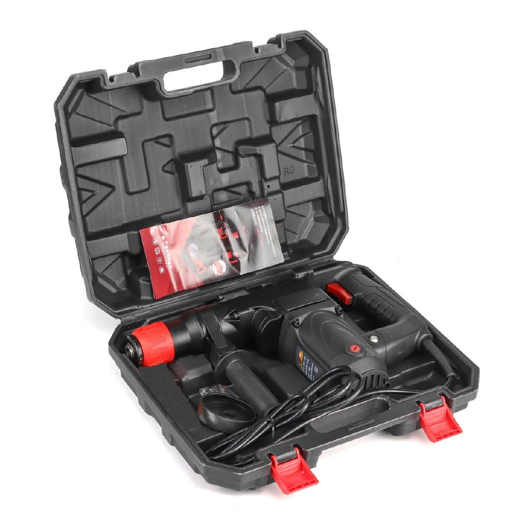 Industrial Power Tools Heavy Impact Electric Hammer Concrete Breaker For Square Drill 360D Rotary Sub-handle 1680W AC 220V