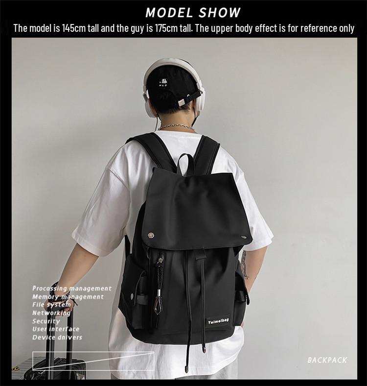Japanese Style Trendy Large Capacity Schoolbag for Girls, High School Students, and Leisure Travel Backpack for Women and Men