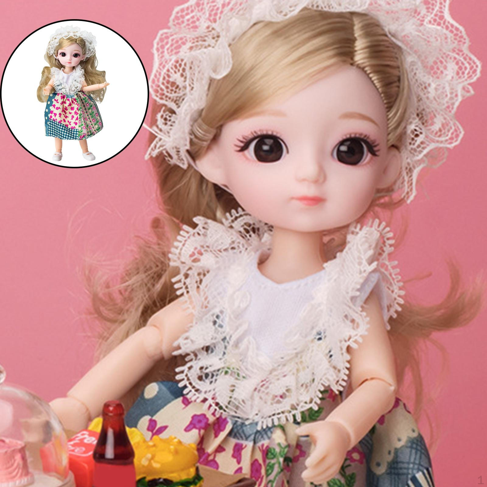 

Куклы 1/8 модные шарнирные подвижные куклы DIY игрушки с полным набором одежды обуви макияжа Blonde