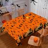 Halloween Pumpkin Rectangle Tablecloth for Tables Decor Holiday Party Reusable Party Picnic Table Cloth Halloween Decorations