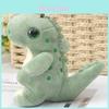 Charming Green Dinosaur Plush Keychain Adorable Dino Stuffed Toy For Bags