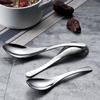 304 Stainless Steel Spoon for Household Use, Food-Grade, High Temperature Resistant, Non-Slip Soup Spoon for Children and Adults, Soup Spoon