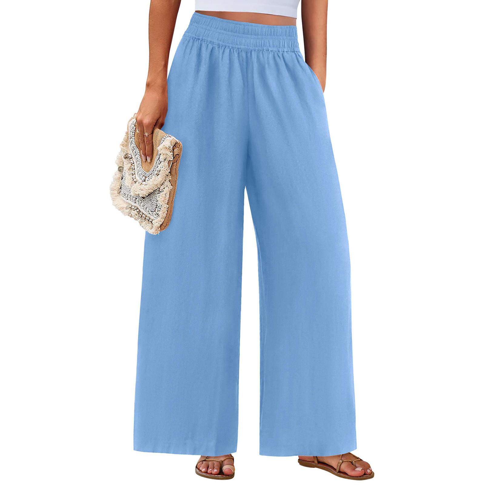 

Женские зимние спортивные штаны, однотонные повседневные брюки, женские флисовые спортивные штаны, широкие прямые брюки L синий