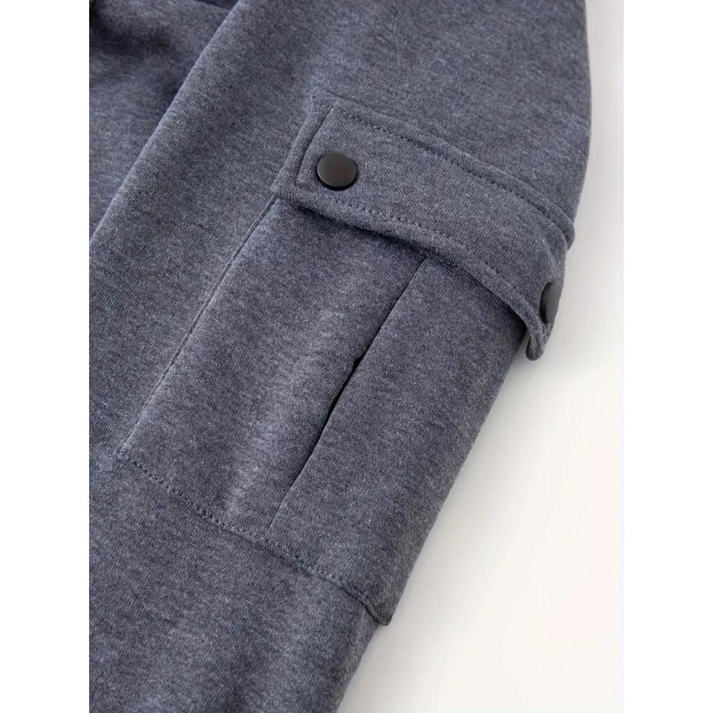 Frühlings- und Herbst Herren Lockerer Hoodie Hoodie Halbreißverschluss Pullover Herren Sport- und Freizeit-Hoodie
