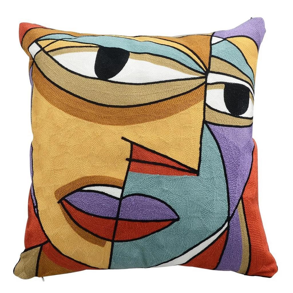 Printed Polyester Picasso Graffiti Art Painting Cushion Cover Cushion Home Decoration Party Car Bedding Sofa