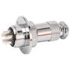 2Pcs 5 Pin Aviation Plug Connector Easy Operation Aviation Plug Socket for Computer CNC Machine AC DC 250V
