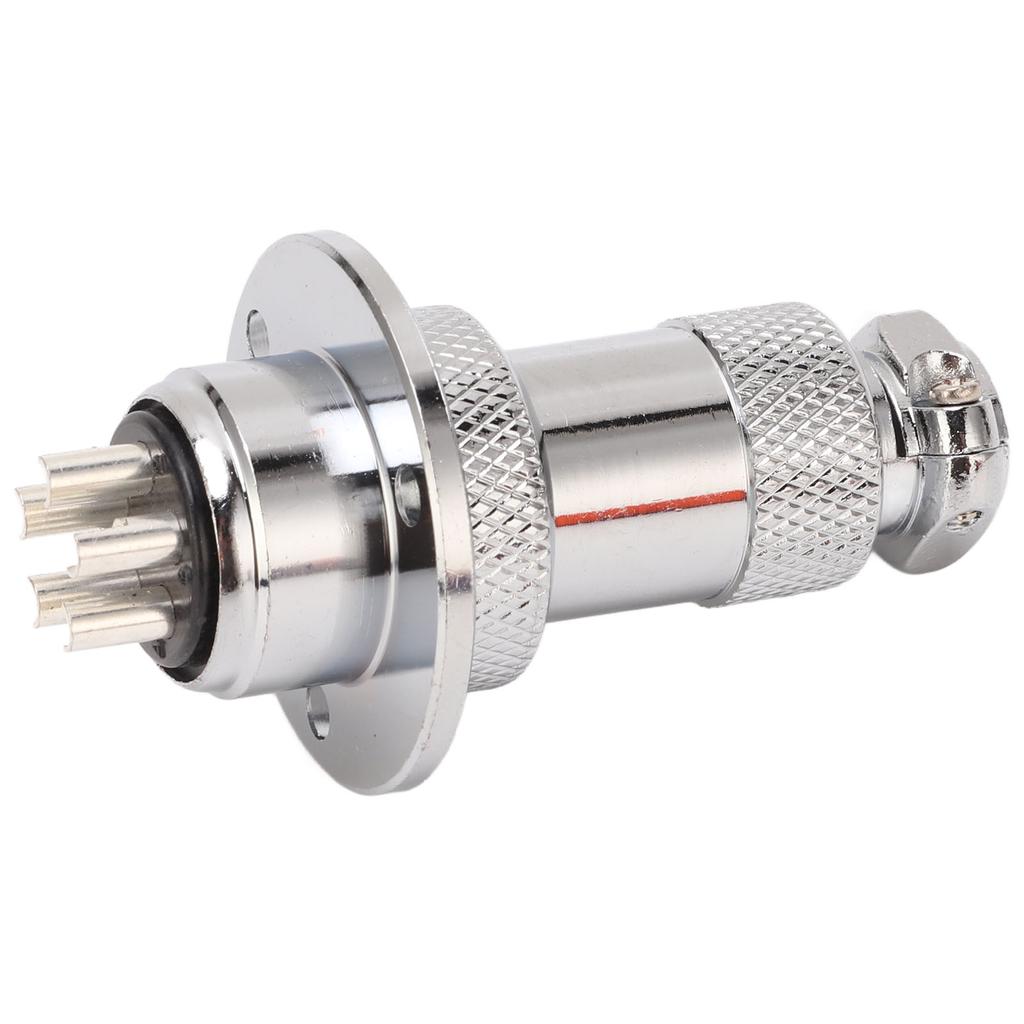 2Pcs 5 Pin Aviation Plug Connector Easy Operation Aviation Plug Socket for Computer CNC Machine AC DC 250V