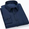 8XL 7XL 6XL Plus Size Men Long Sleeved Shirt  Mens Business Casual  Slim Fit Shirts Men Striped Dress Work Social Dress Shirt