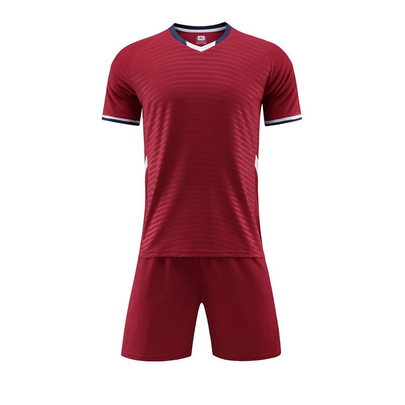 A drop shipping football uniform set, short sleeves, men's and women's adult children's jerseys, printing numbers, student training 