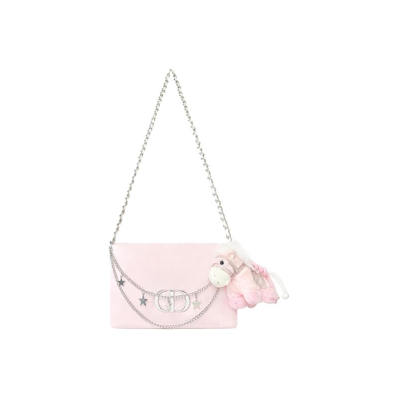 

DIOR [Customized Cosmetic Bag] Star Island Glitter Cat Gift Sweet and Fresh Cute Casual Cute Pet Versatile Nylon Pink Storage Shoulder Bag 20*3*13cm розовый