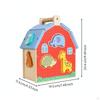 Farm Animal Puzzle House Multi Function Matching Toy Early Learning Young Child