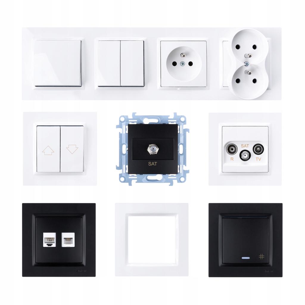 Simon 10 Single Socket With Grounding Pin 16A 250V White Cgz 1 Pc