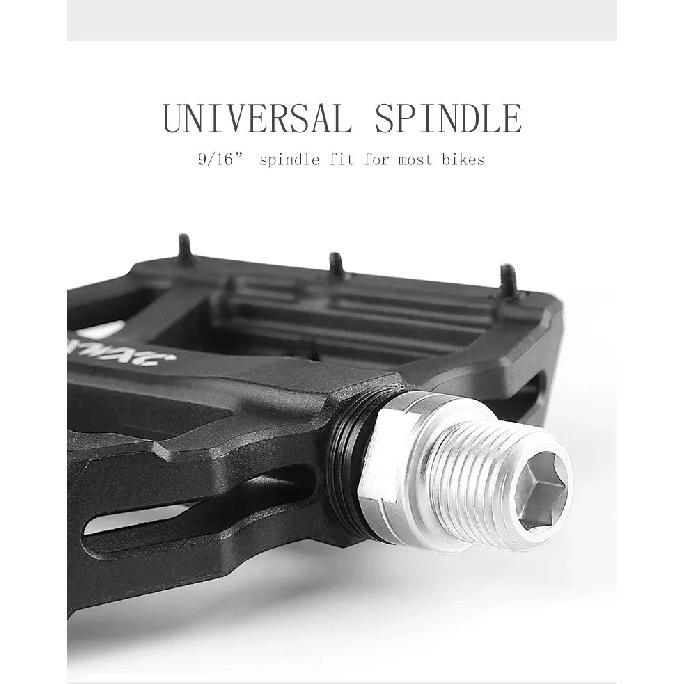 Ultralight Flat MTB Pedals Nylon Bicycle Pedal Bmx Mountain Bike Platform Pedals 3 Sealed Bearings Cycling Pedals For Bicycle