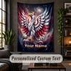 Wall Tapestry Poland Football Print Custom Name Text Wall Hanging Home Decor